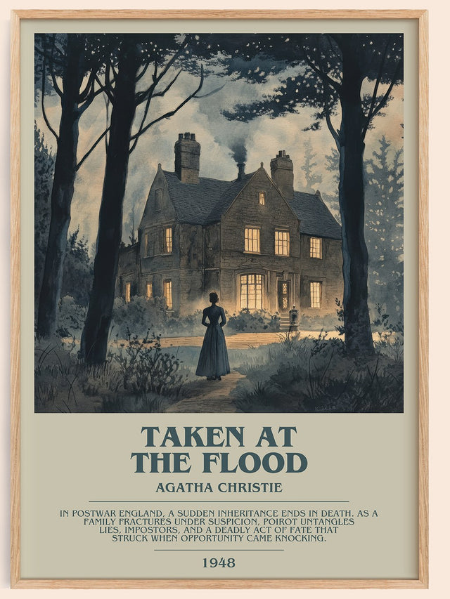 Taken at the Flood Bookish Wall Art by Agatha Christie