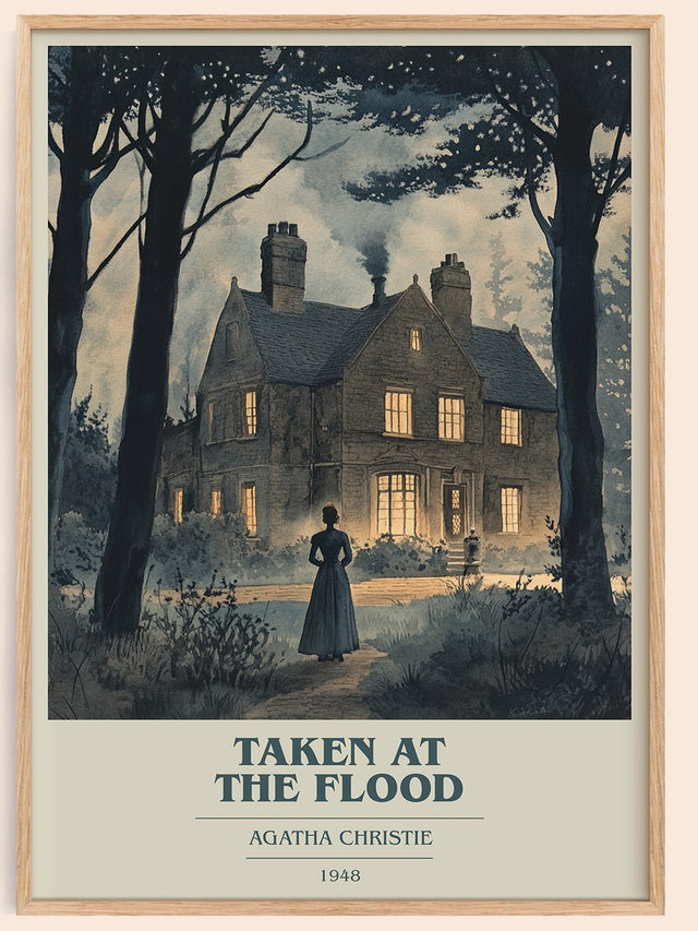 Taken at the Flood Book Cover Poster by Agatha Christie