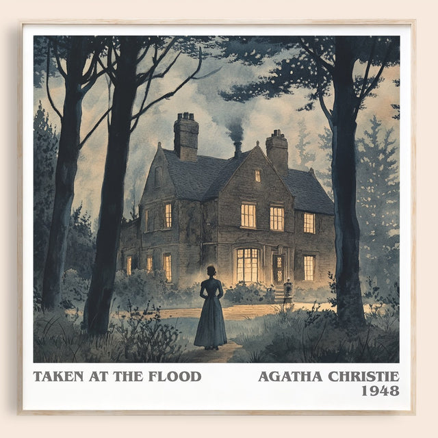 Taken at the Flood Literary Art Print by Agatha Christie