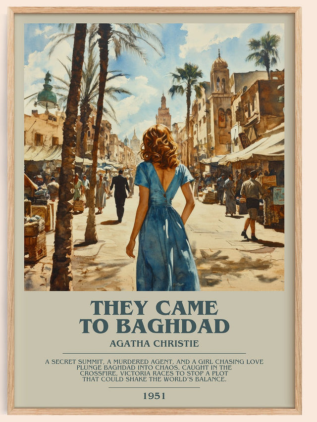 They Came to Baghdad Bookish Wall Art by Agatha Christie