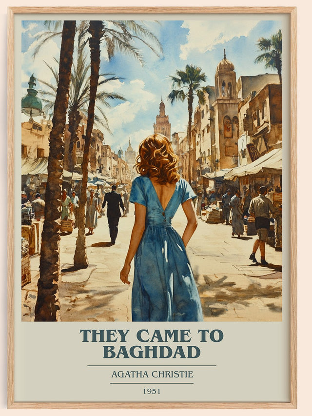 They Came to Baghdad Book Cover Poster by Agatha Christie