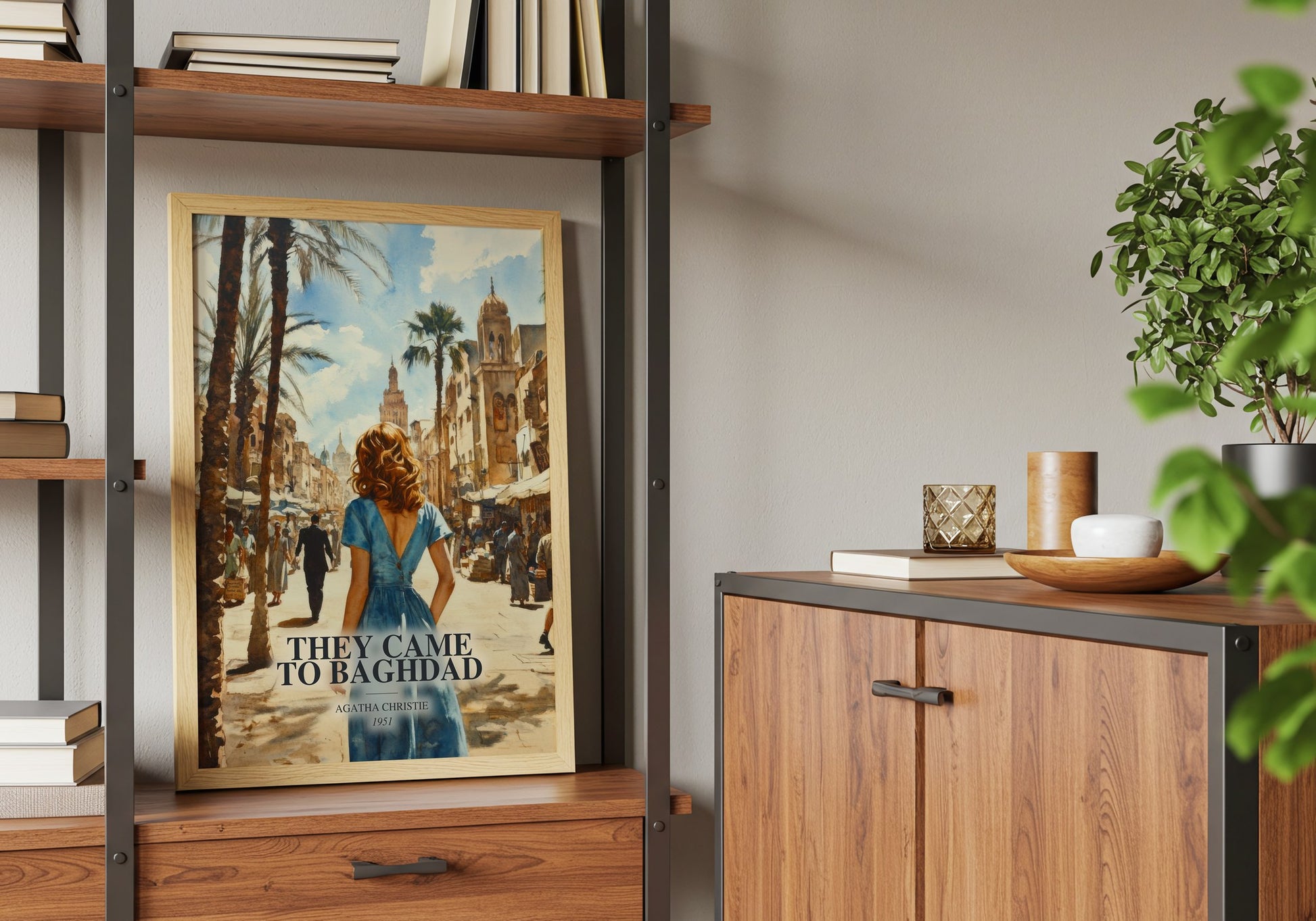 They Came To Baghdad book watercolour illustration paper finish options – matte satin gloss
