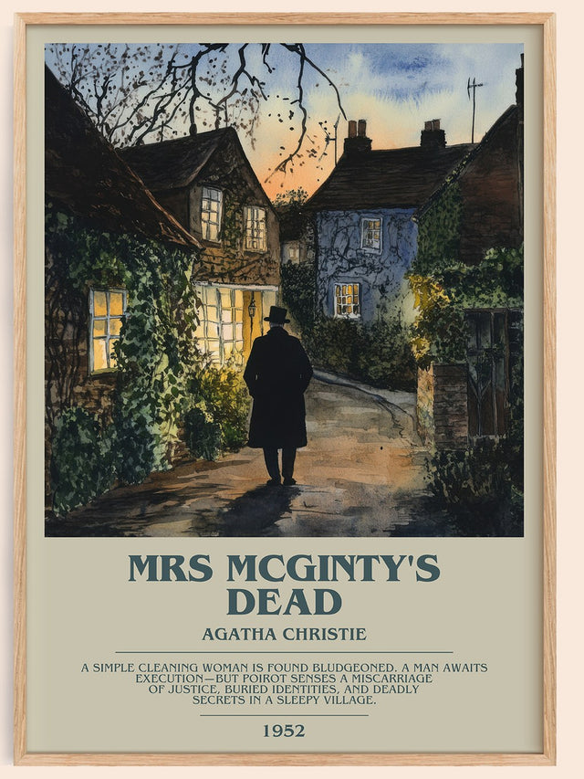 Mrs McGinty's Dead Bookish Wall Art by Agatha Christie