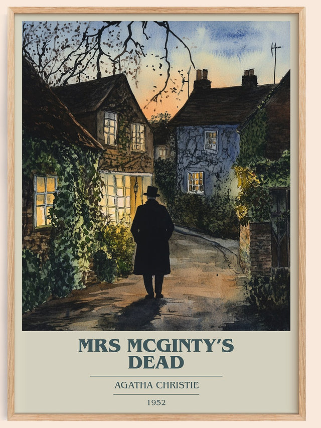 Mrs McGinty's Dead Book Cover Poster by Agatha Christie