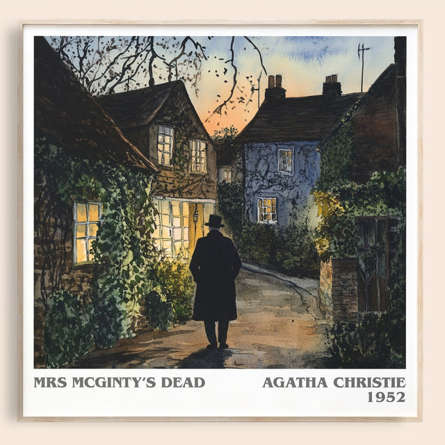 Mrs McGinty's Dead Literary Art Print by Agatha Christie