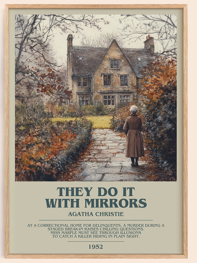 They Do It with Mirrors Bookish Wall Art by Agatha Christie