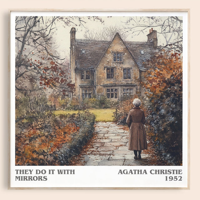 They Do It with Mirrors Literary Art Print by Agatha Christie