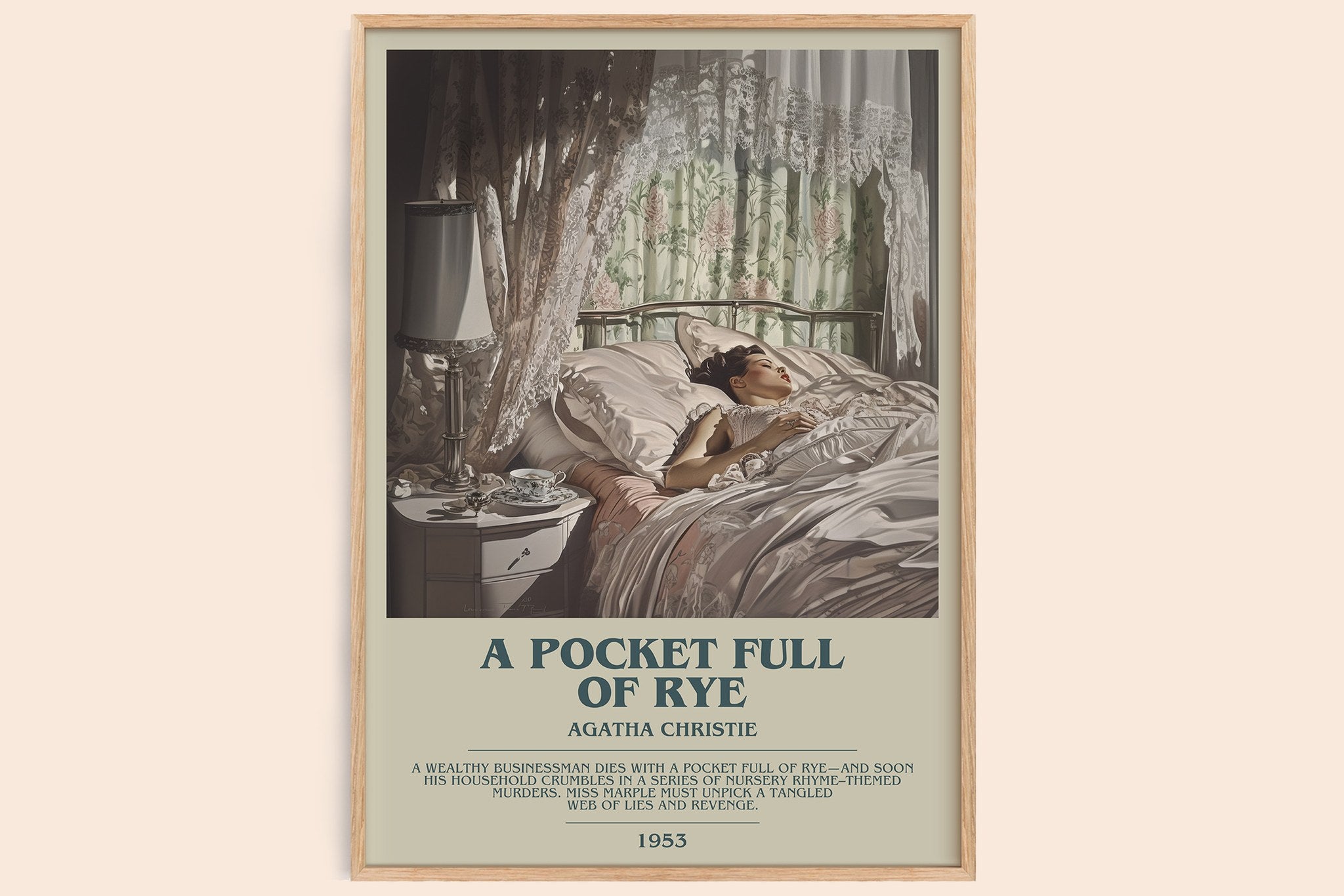 A Pocket Full of Rye Bookish Wall Art by Agatha Christie