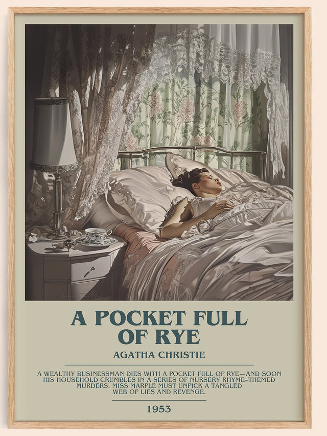 A Pocket Full of Rye Bookish Wall Art by Agatha Christie