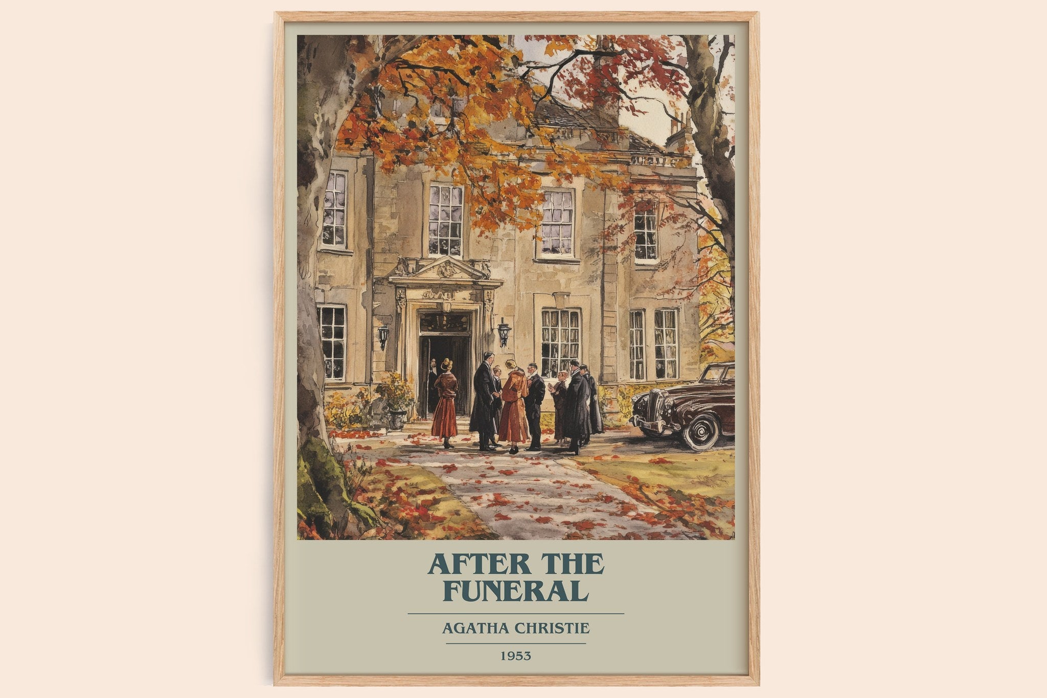 After the Funeral Book Cover Poster by Agatha Christie