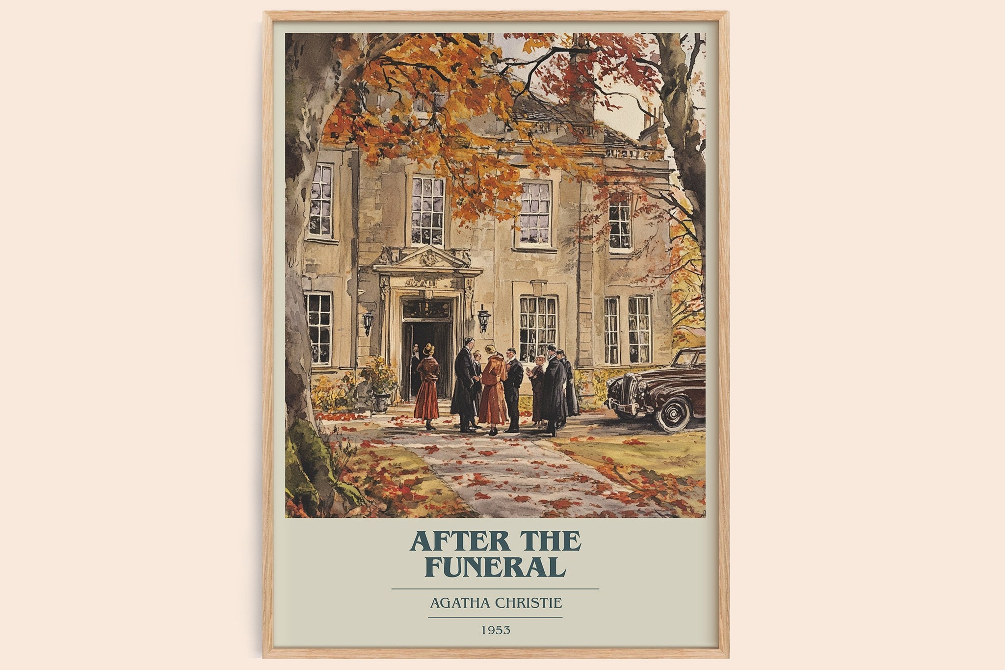 After the Funeral Book Cover Poster by Agatha Christie