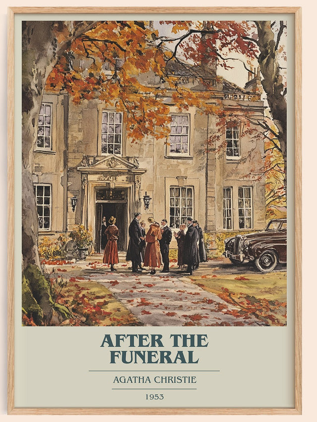 After the Funeral Book Cover Poster by Agatha Christie