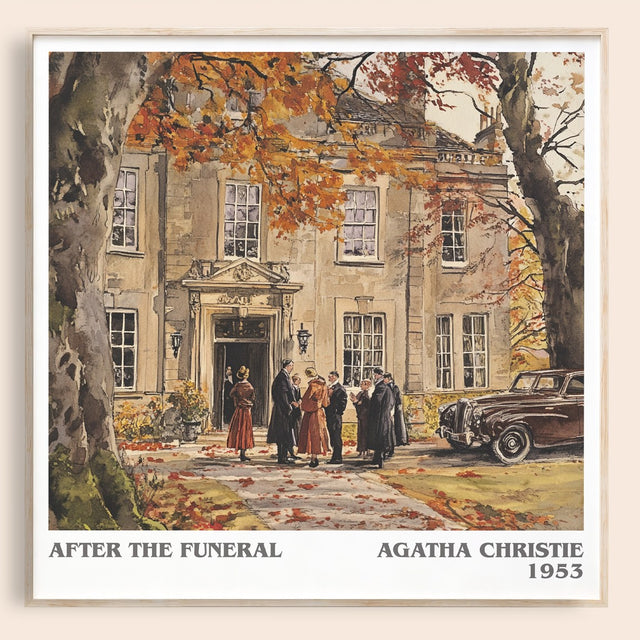 After the Funeral Literary Art Print by Agatha Christie