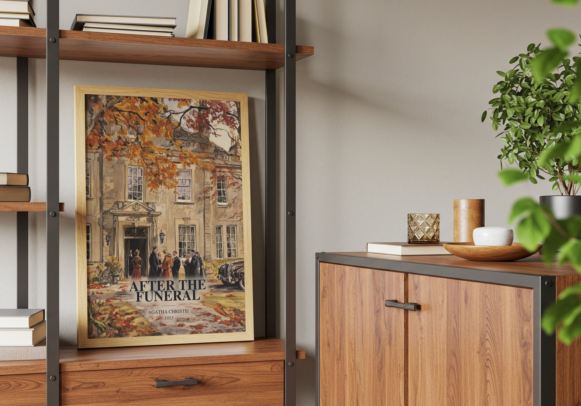 After The Funeral book watercolour illustration paper finish options – matte satin gloss