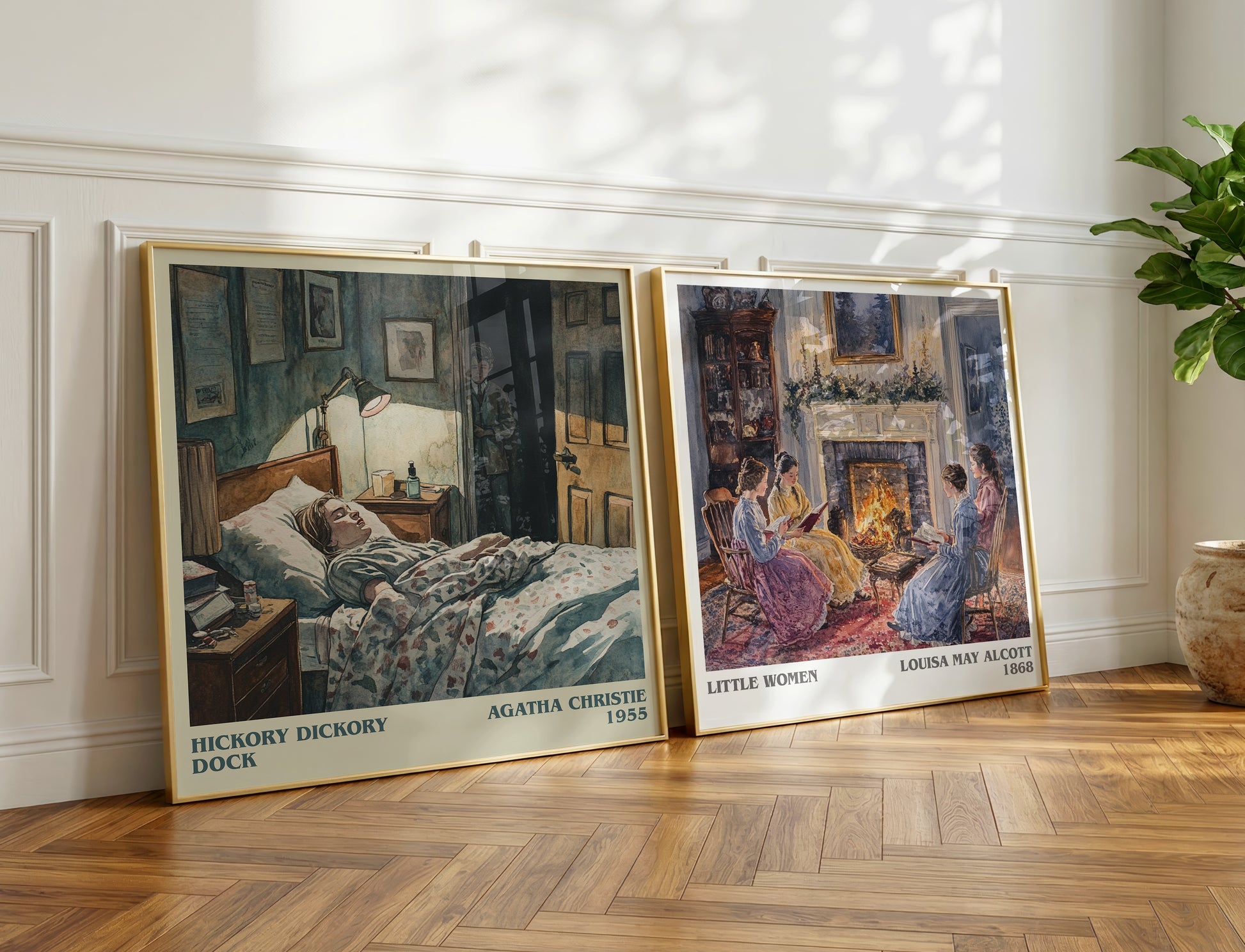 Hickory Dickory Dock book poster packaging – museum-quality print rolled in protective tube