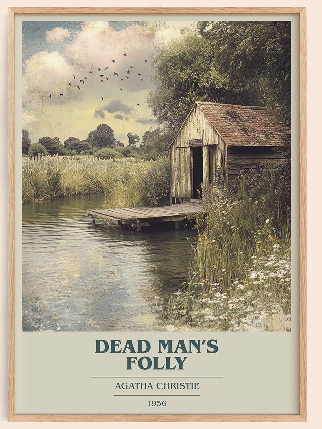 Dead Man's Folly Book Cover Poster by Agatha Christie
