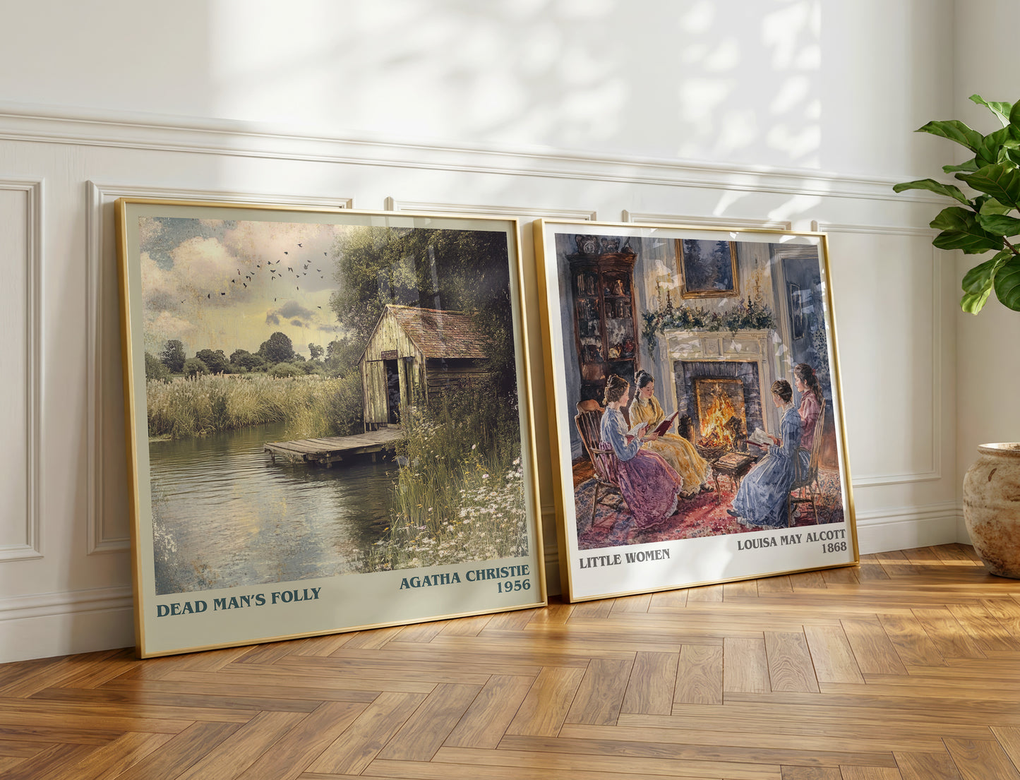 Dead Man's Folly book poster packaging – museum-quality print rolled in protective tube