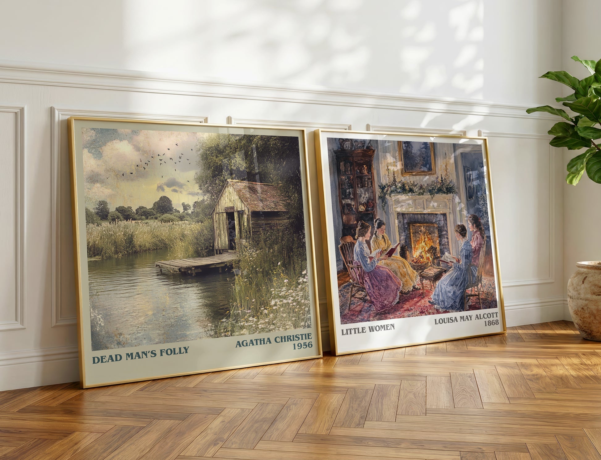 Dead Man's Folly book poster packaging – museum-quality print rolled in protective tube