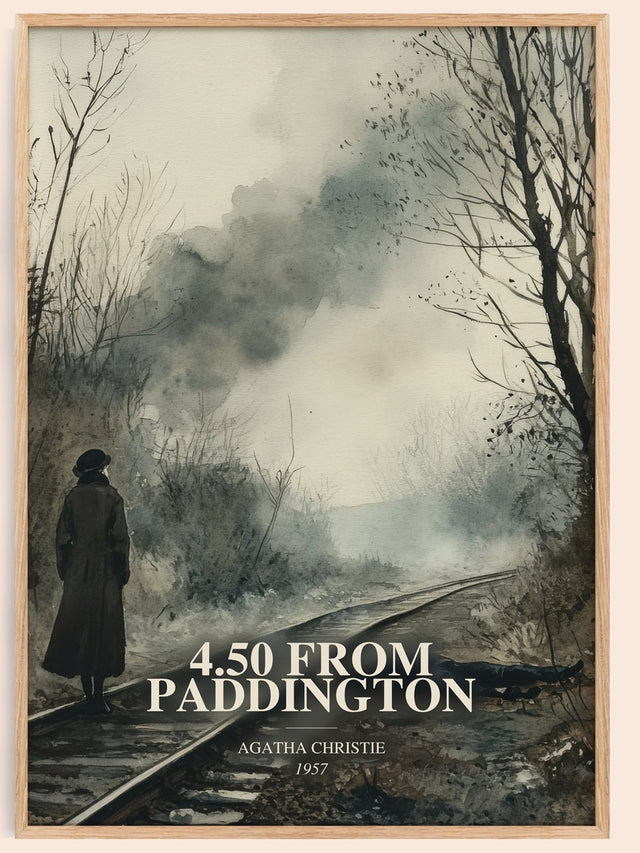 4.50 From Paddington Book Watercolour Illustration by Agatha Christie