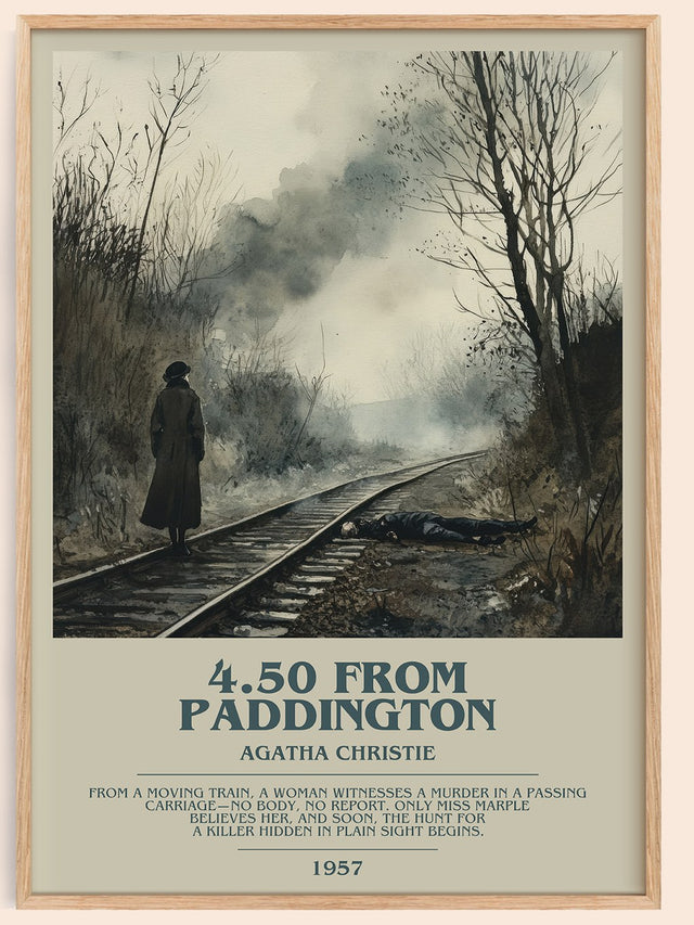 4.50 from Paddington Bookish Wall Art by Agatha Christie