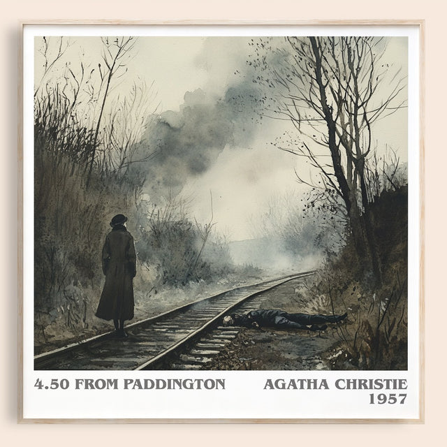 4.50 from Paddington Literary Art Print by Agatha Christie