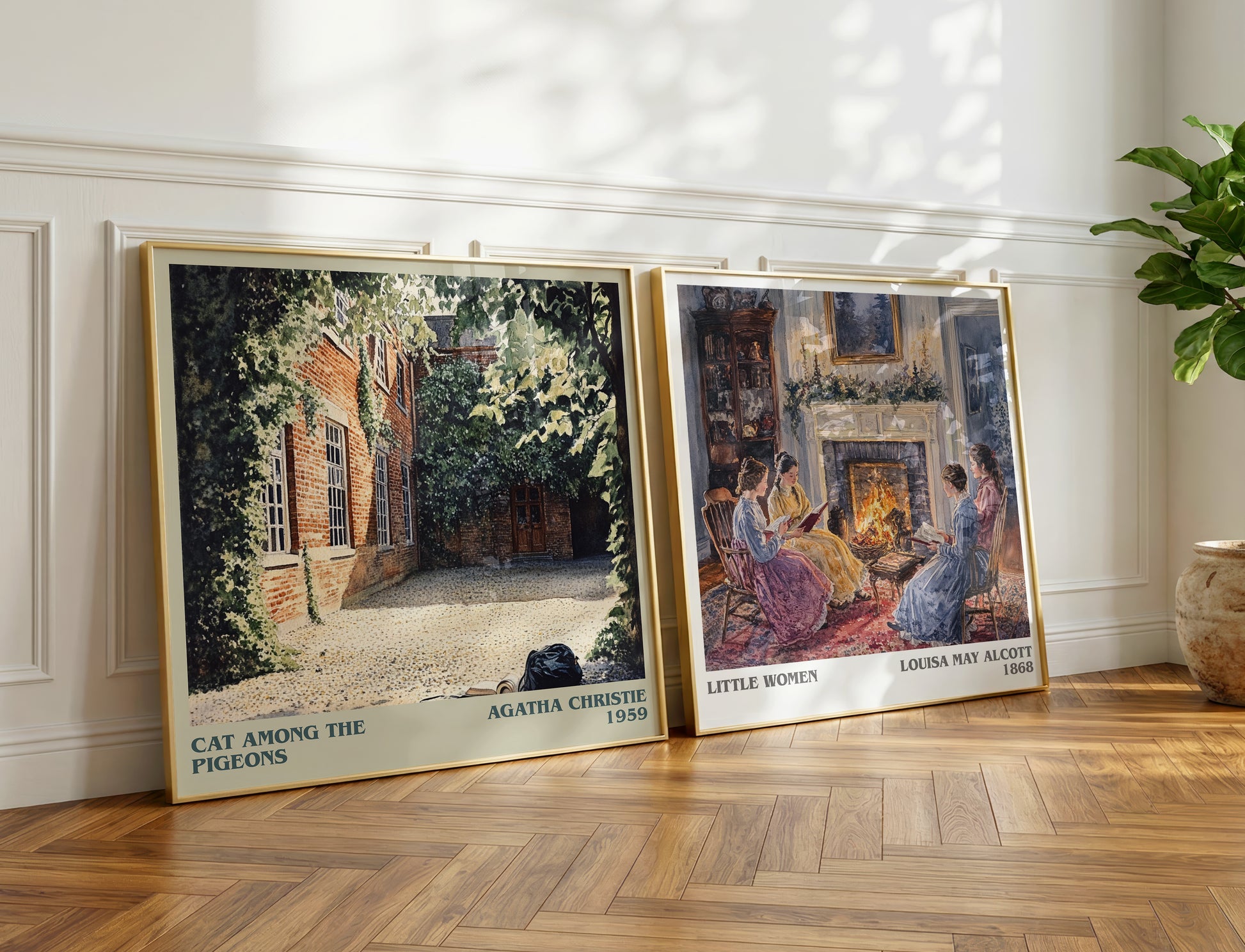 Cat Among the Pigeons book poster packaging – museum-quality print rolled in protective tube