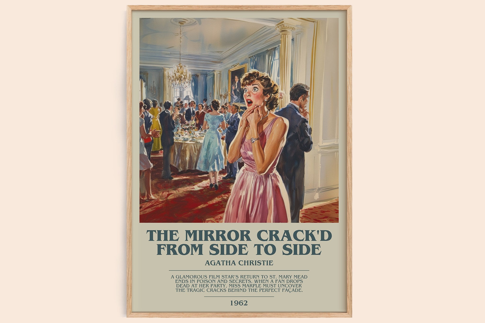 Mirror Crack'd from Side to Side Bookish Wall Art by Agatha Christie