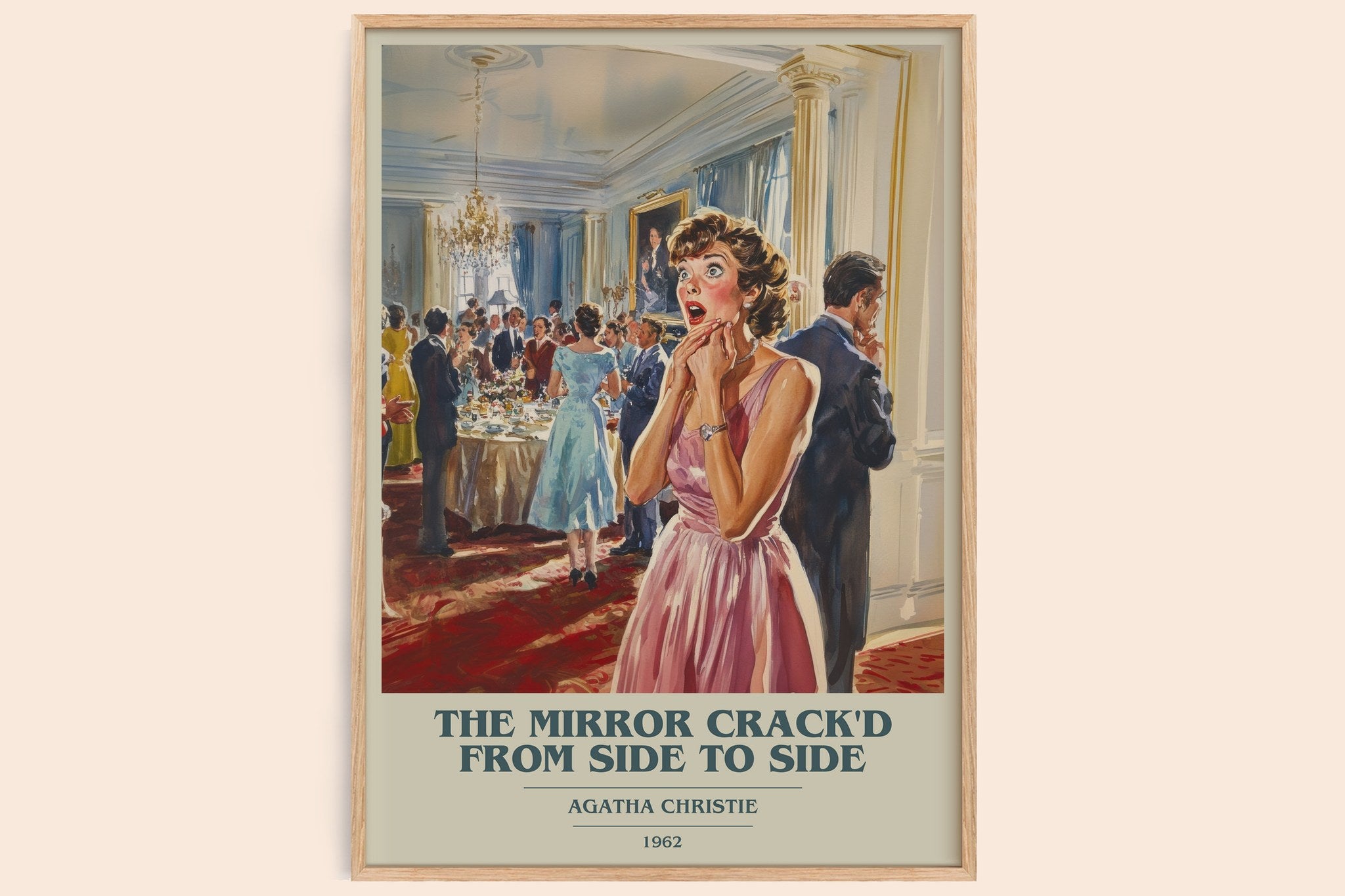Mirror Crack'd from Side to Side Book Cover Poster by Agatha Christie