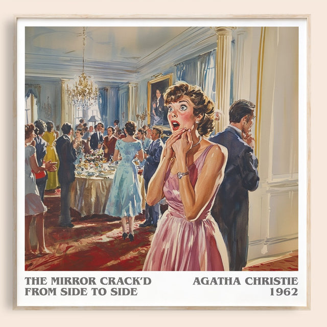 Mirror Crack'd from Side to Side Literary Art Print by Agatha Christie