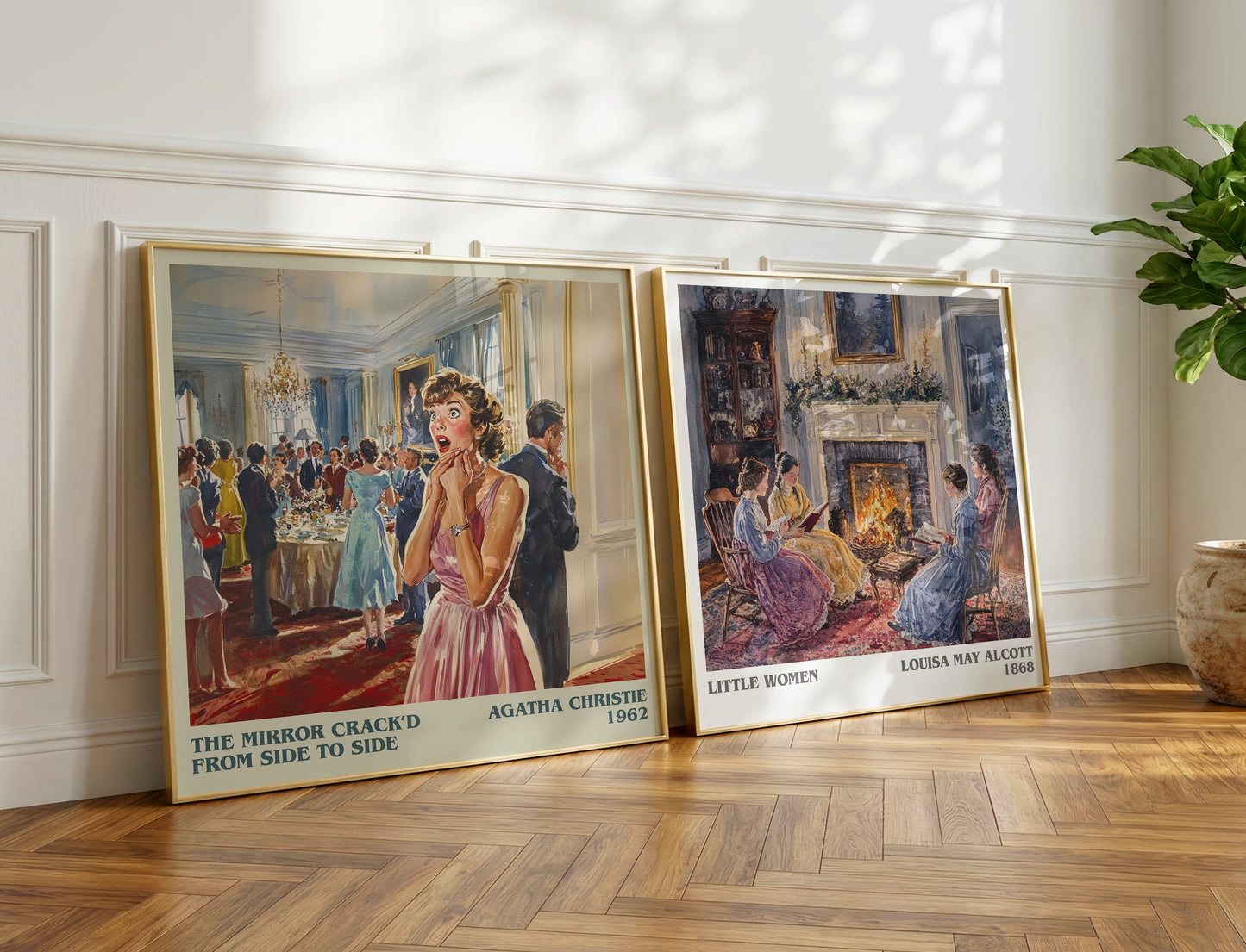 The Mirror Crack'd from Side to Side book poster packaging – museum-quality print rolled in protective tube