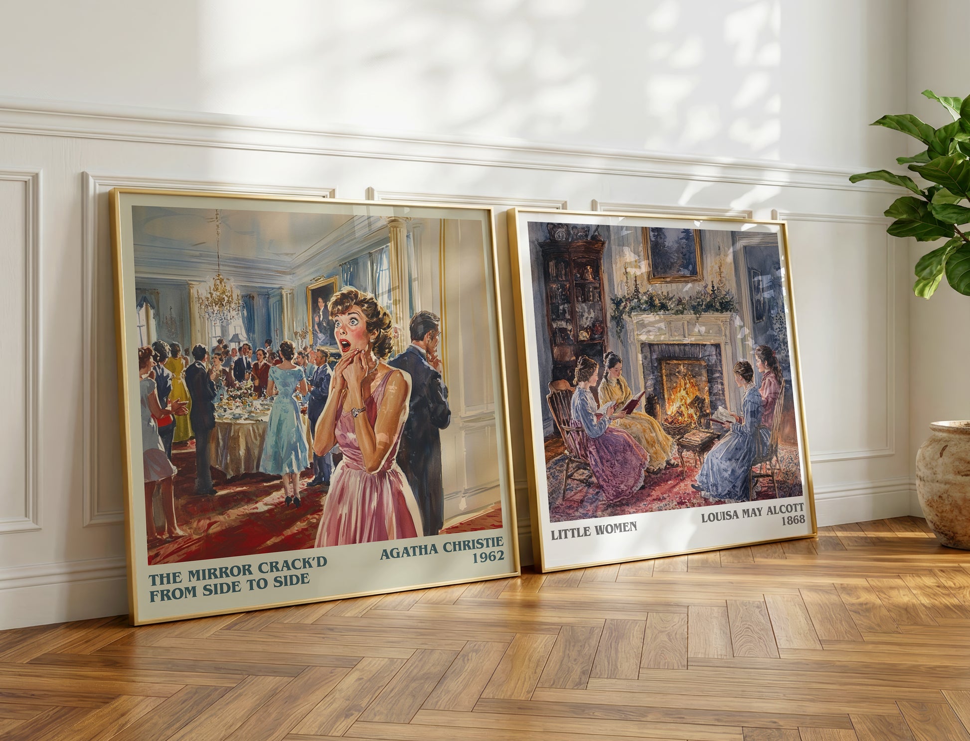 The Mirror Crack'd from Side to Side book poster packaging – museum-quality print rolled in protective tube
