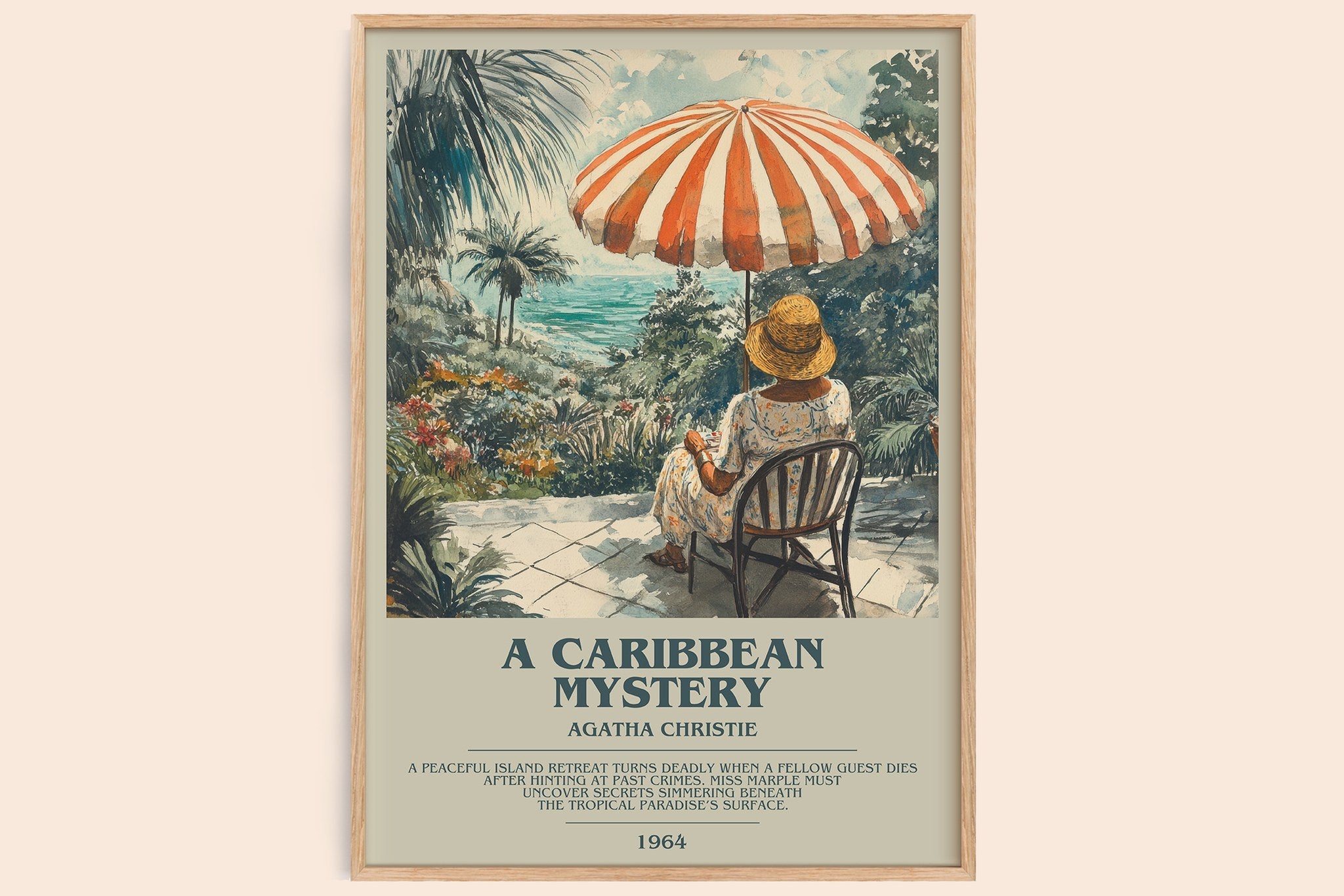 A Caribbean Mystery Bookish Wall Art by Agatha Christie