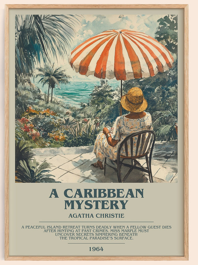 A Caribbean Mystery Bookish Wall Art by Agatha Christie