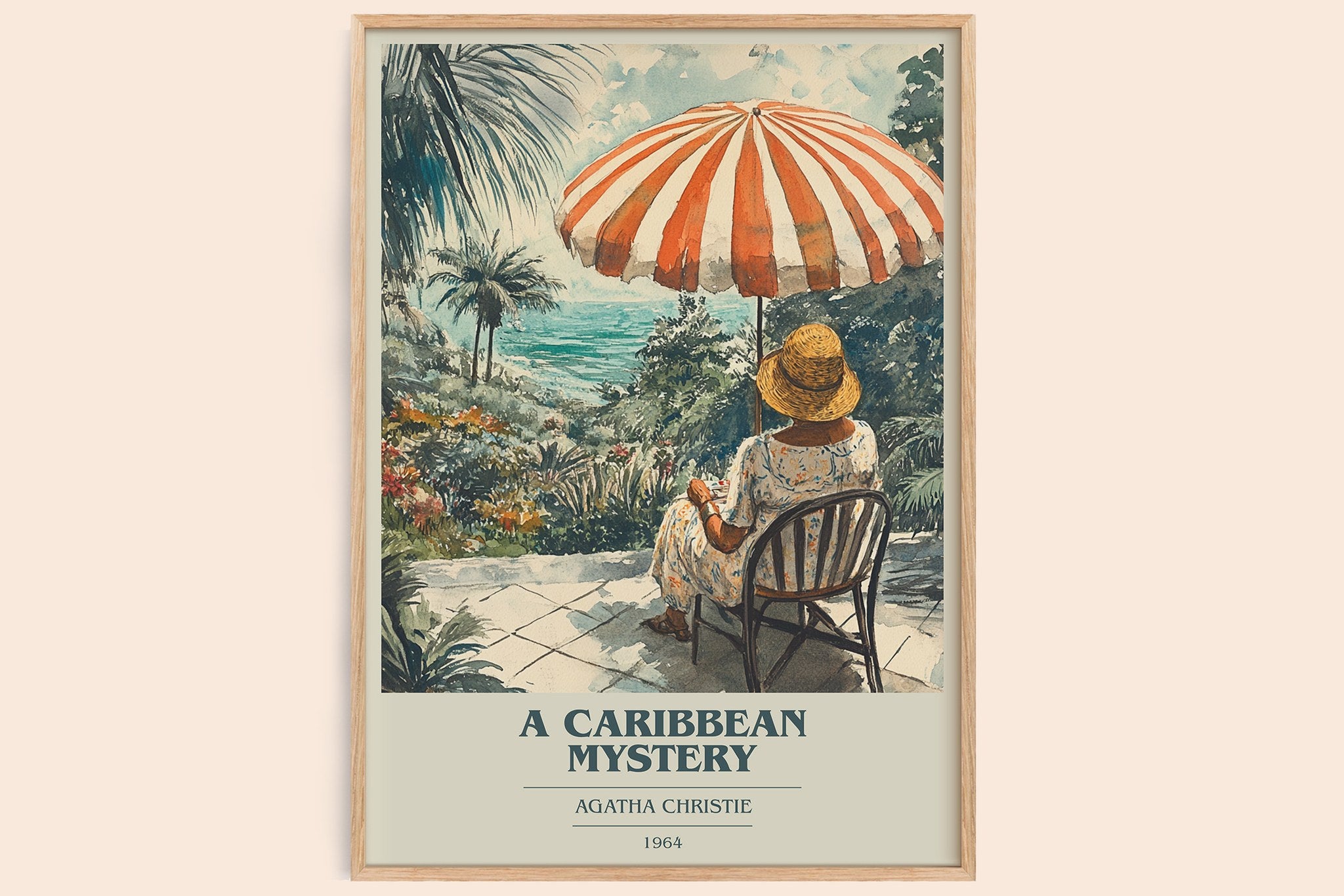 A Caribbean Mystery Book Cover Poster by Agatha Christie
