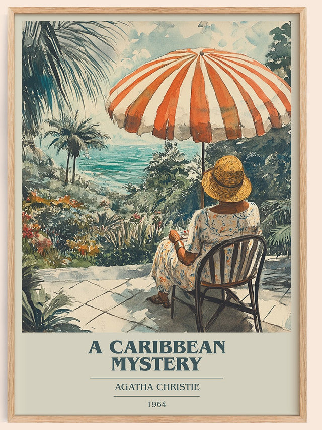 A Caribbean Mystery Book Cover Poster by Agatha Christie