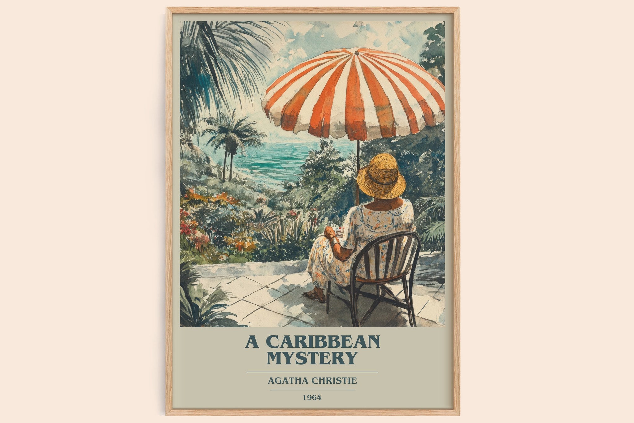 A Caribbean Mystery Book Cover Poster by Agatha Christie