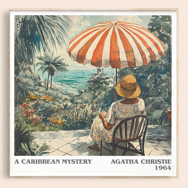 A Caribbean Mystery Literary Art Print by Agatha Christie