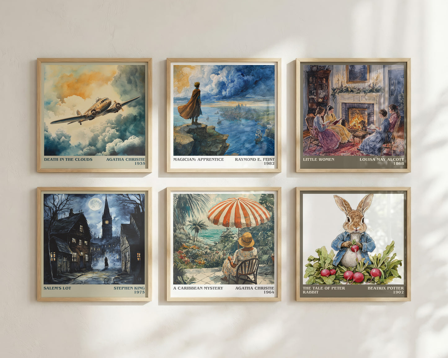 A Caribbean Mystery literary book poster framed on wall – mystery wall art