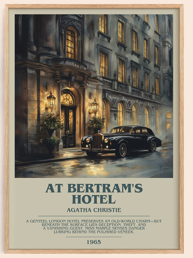 At Bertram's Hotel Bookish Wall Art by Agatha Christie
