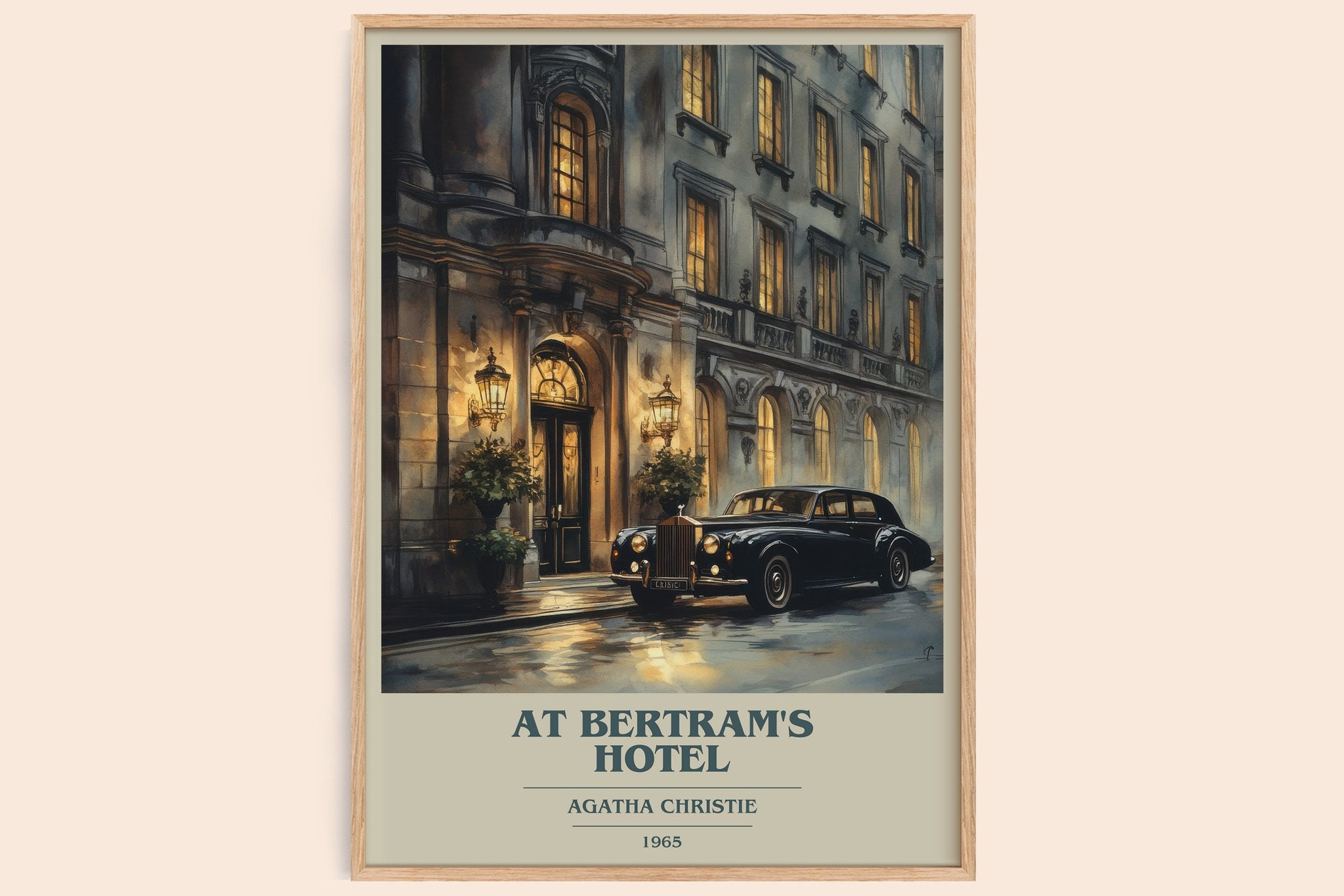 At Bertram's Hotel Book Cover Poster by Agatha Christie