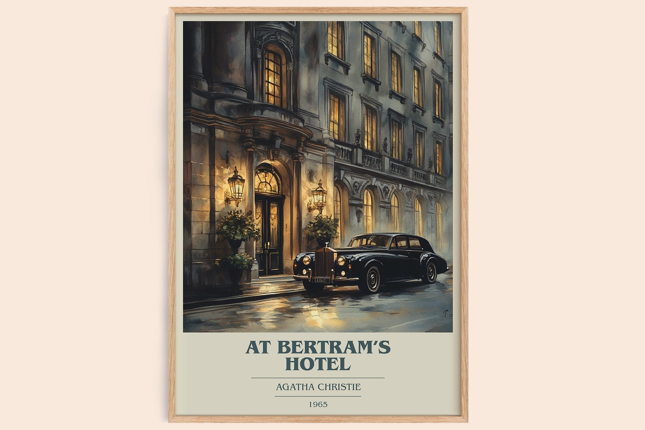 At Bertram's Hotel Book Cover Poster by Agatha Christie