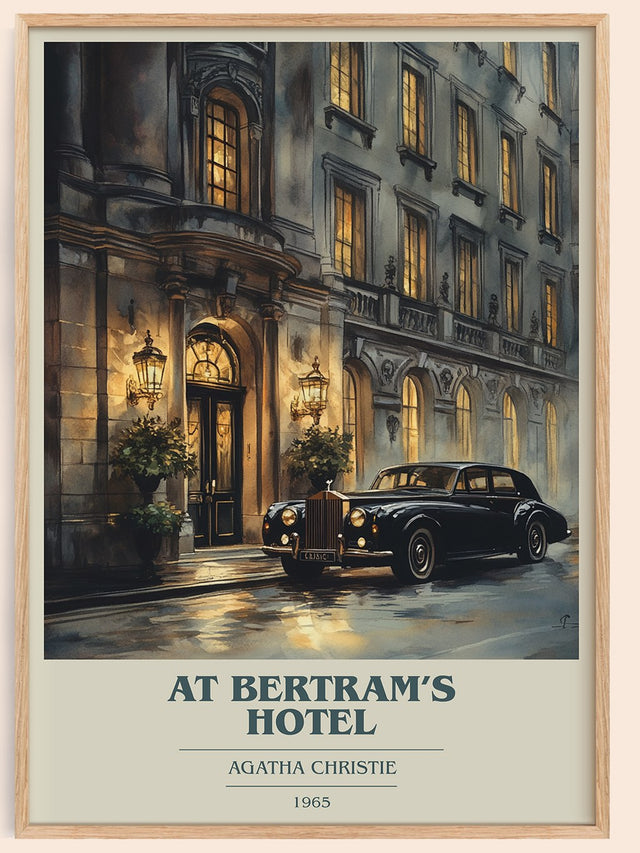 At Bertram's Hotel Book Cover Poster by Agatha Christie