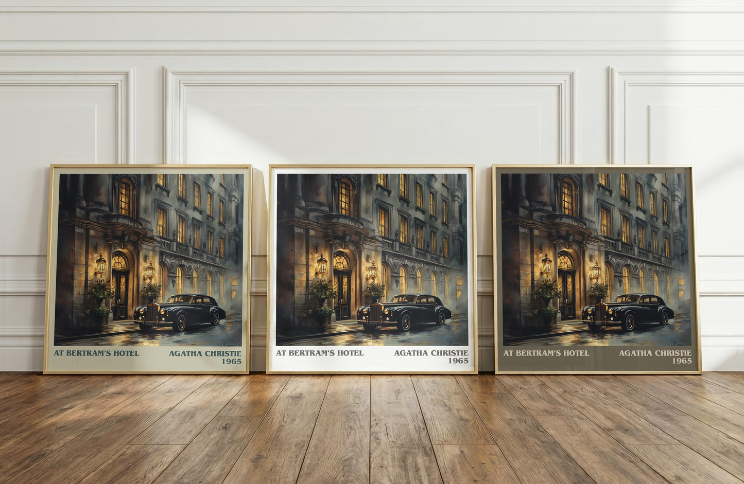 At Bertram's Hotel literary print framed by window – literary home decor