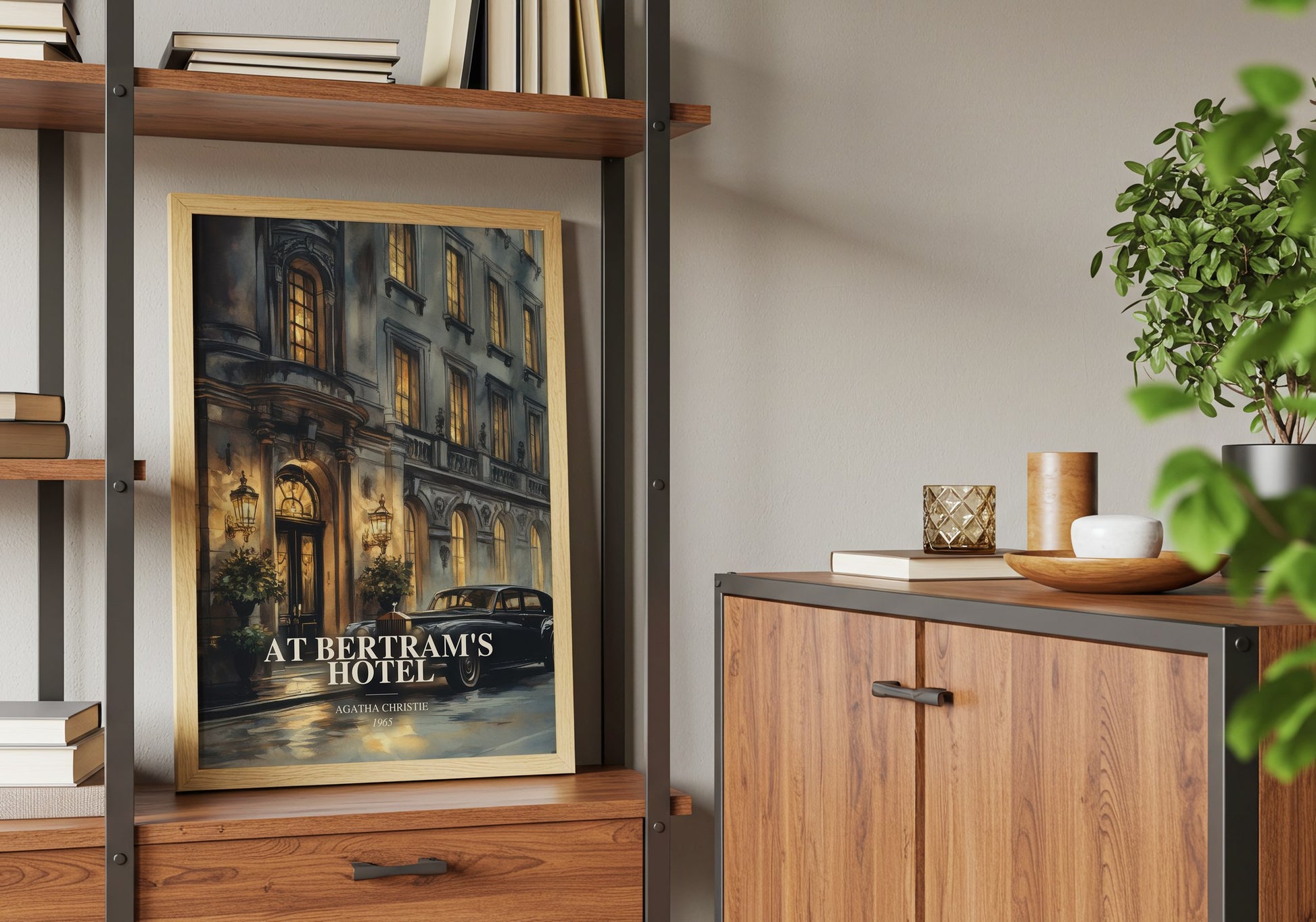 At Bertram'S Hotel book watercolour illustration paper finish options – matte satin gloss
