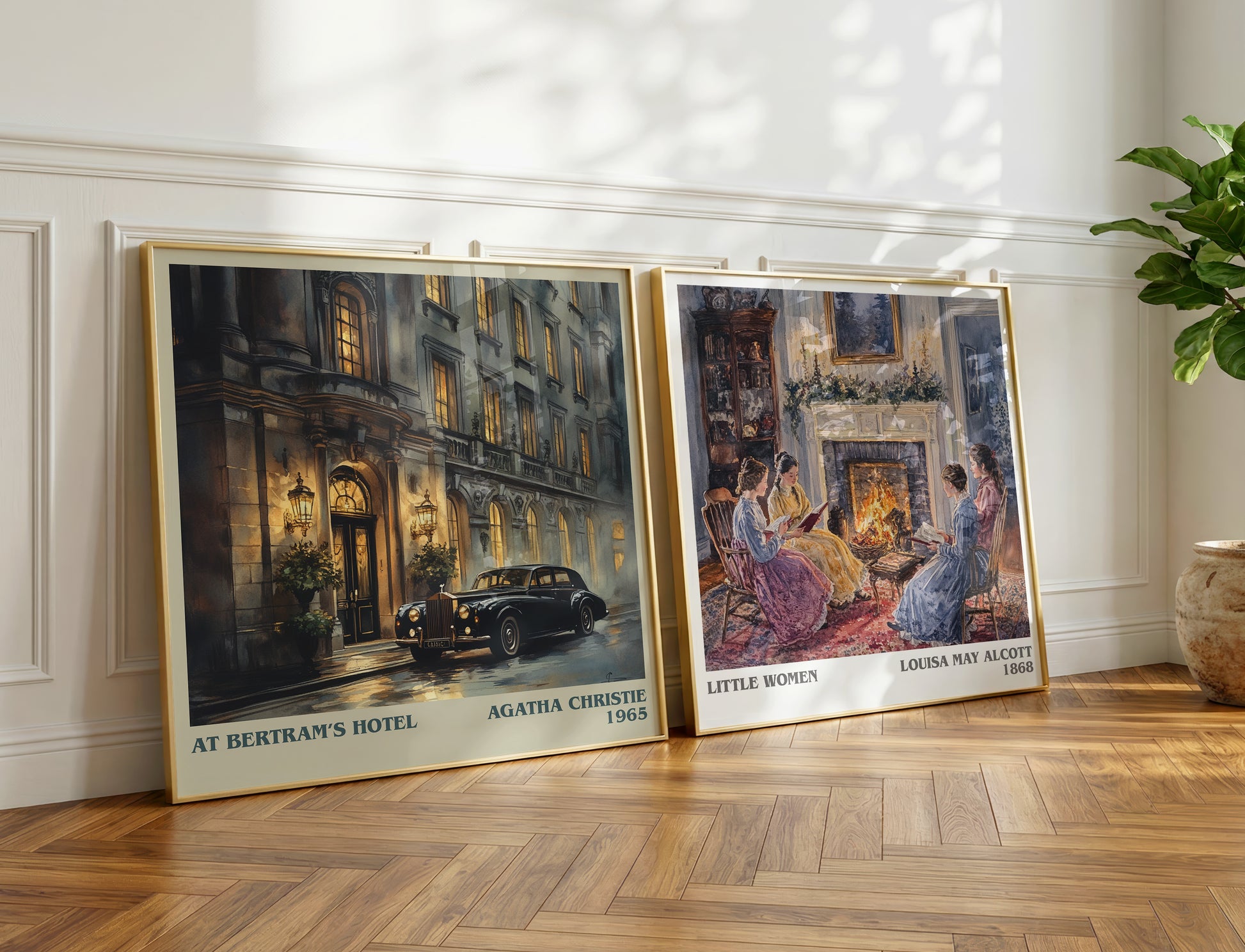 At Bertram's Hotel book poster packaging – museum-quality print rolled in protective tube