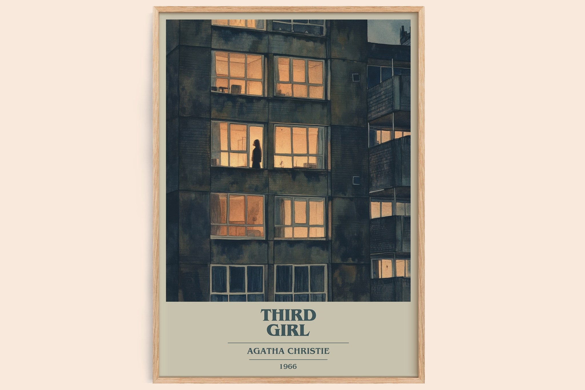 Third Girl Book Cover Poster by Agatha Christie
