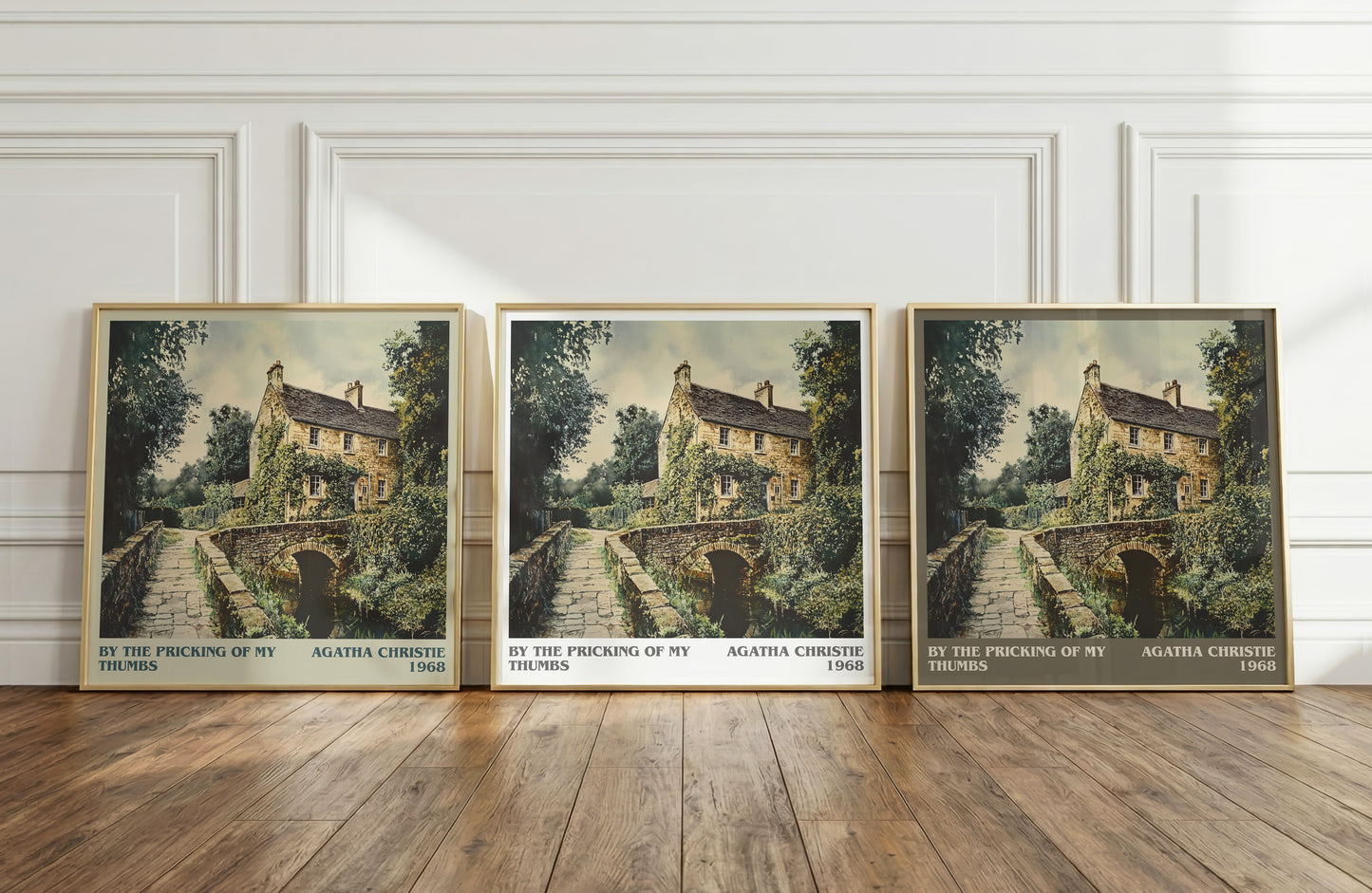 By the Pricking of My Thumbs literary print framed by window – literary home decor