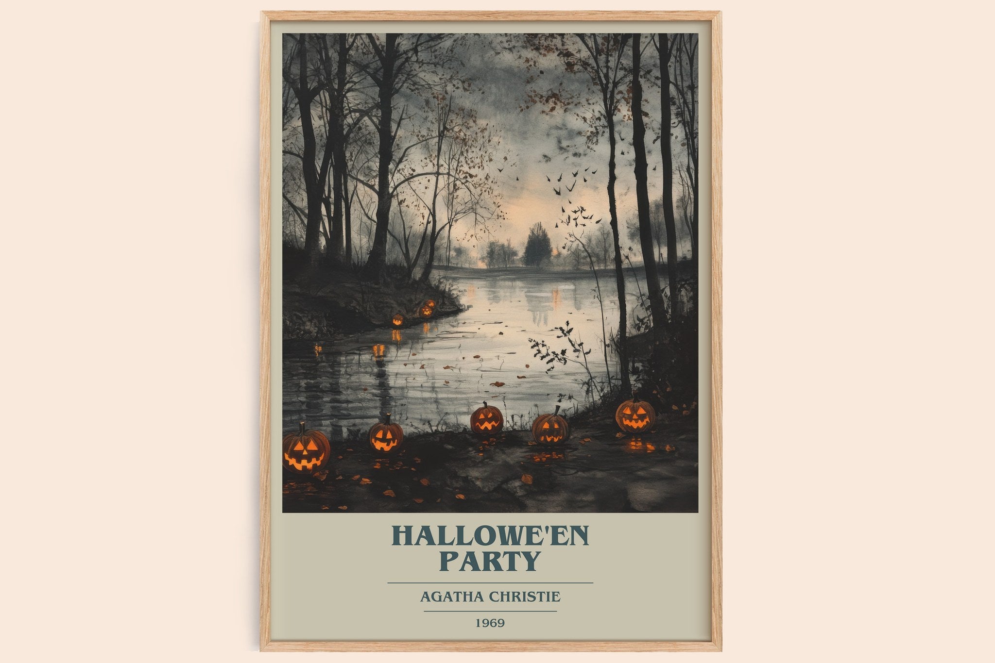 Hallowe'en Party Book Cover Poster by Agatha Christie