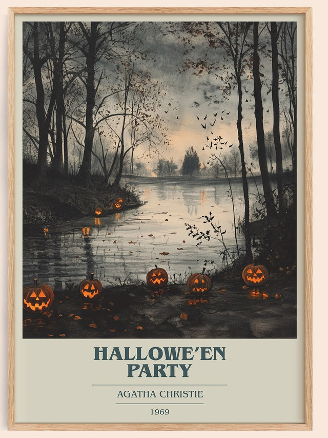 Hallowe'en Party Book Cover Poster by Agatha Christie