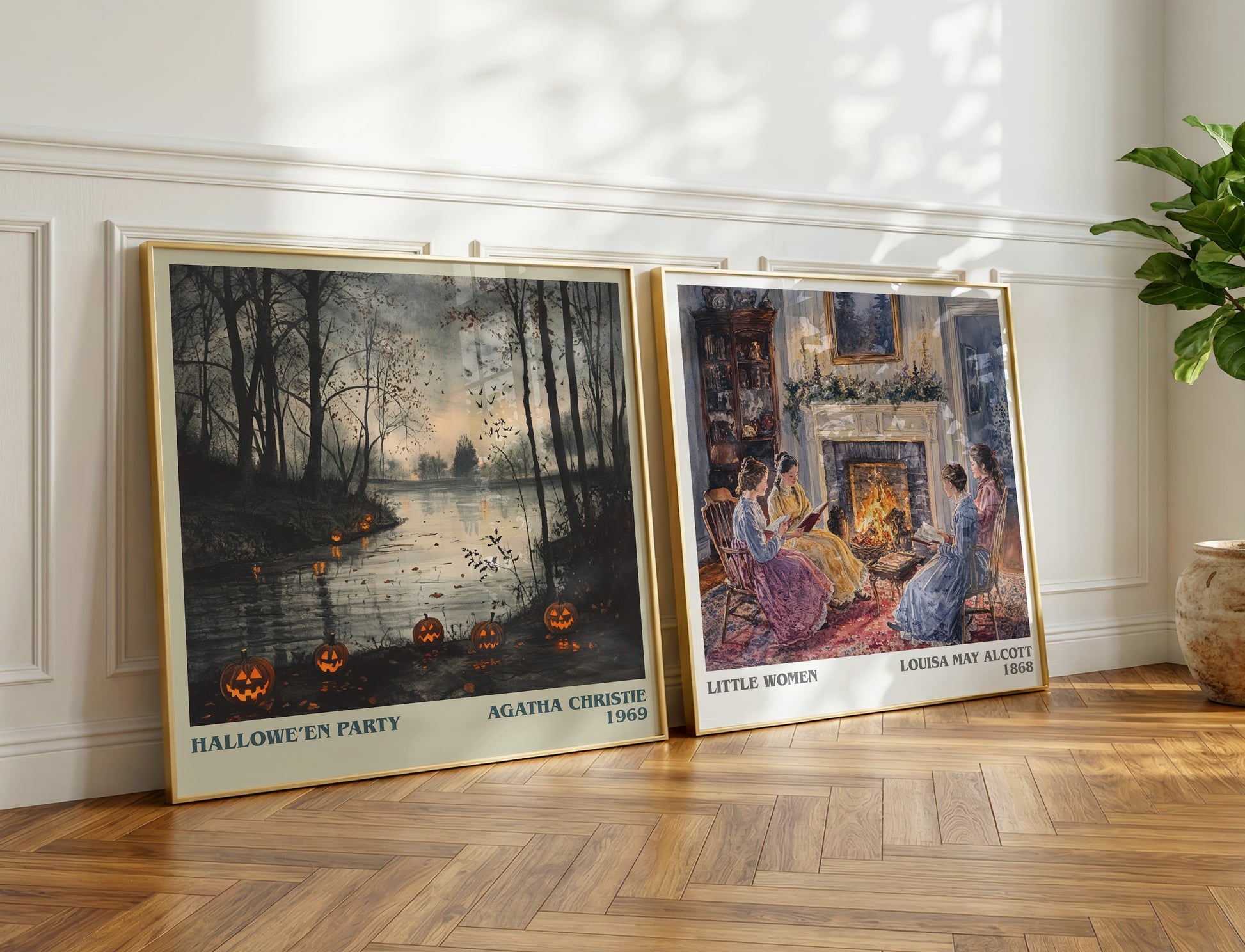 Hallowe'en Party book poster packaging – museum-quality print rolled in protective tube